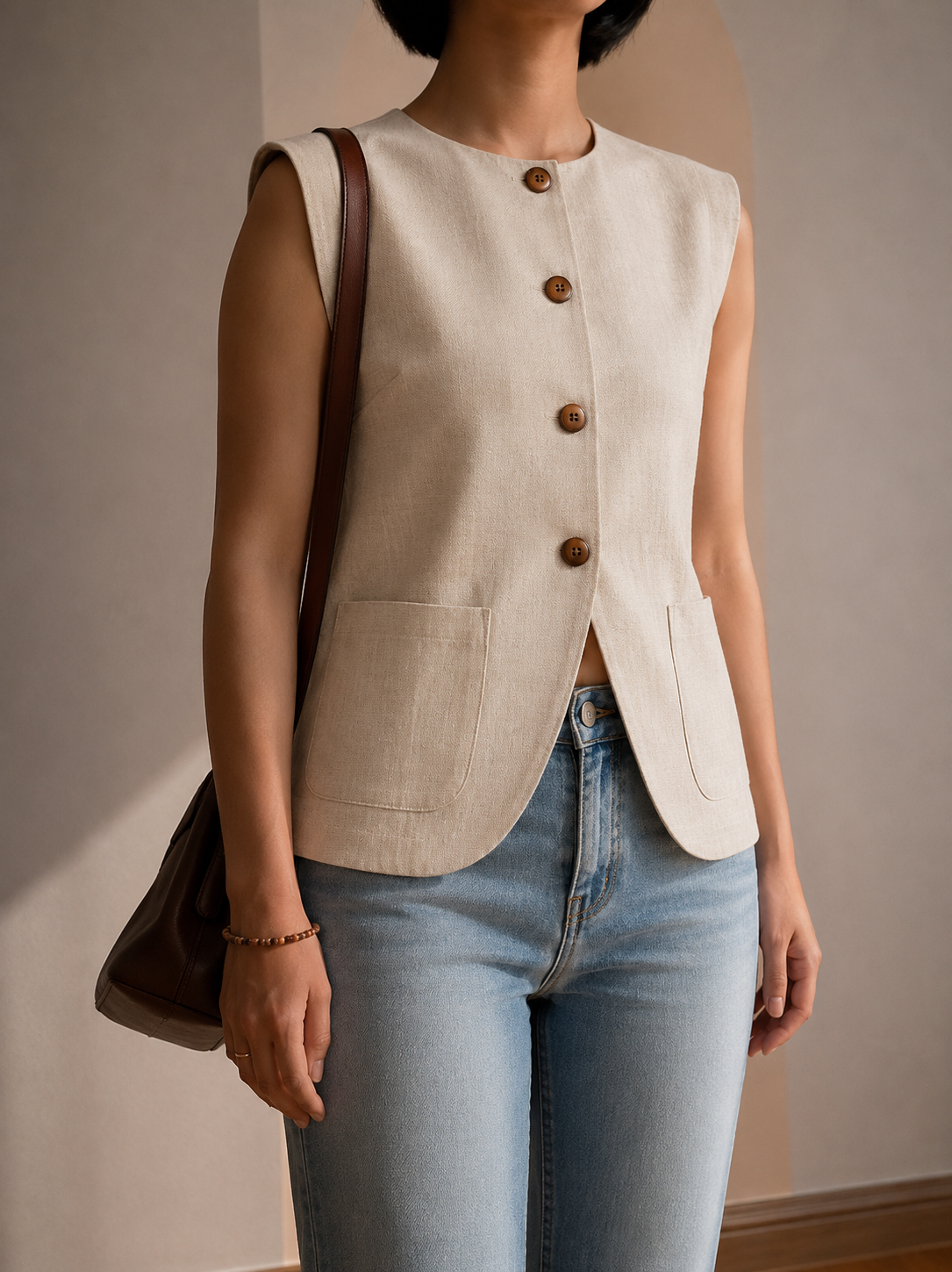 Nyaman Linen Vest