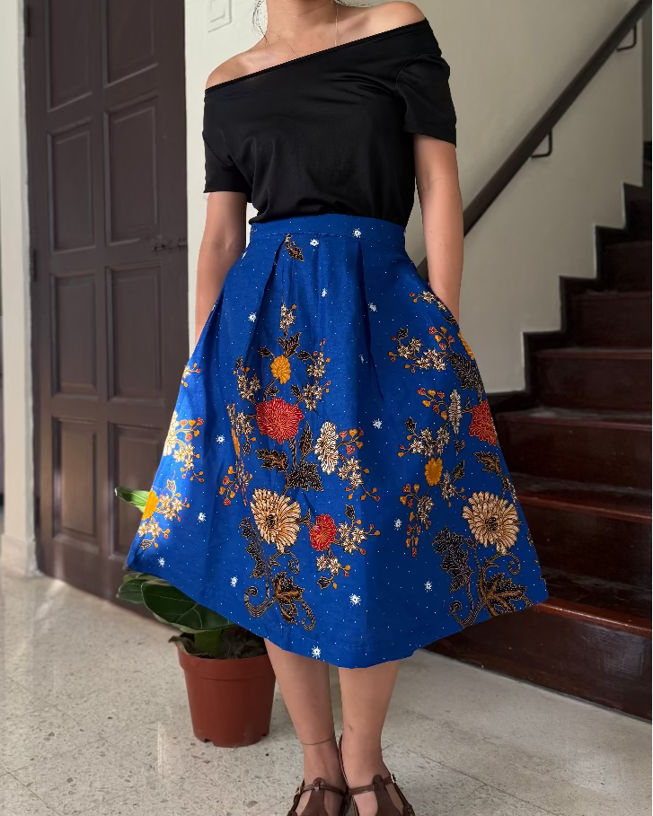 Bayu Batik Set (Coral Blue)