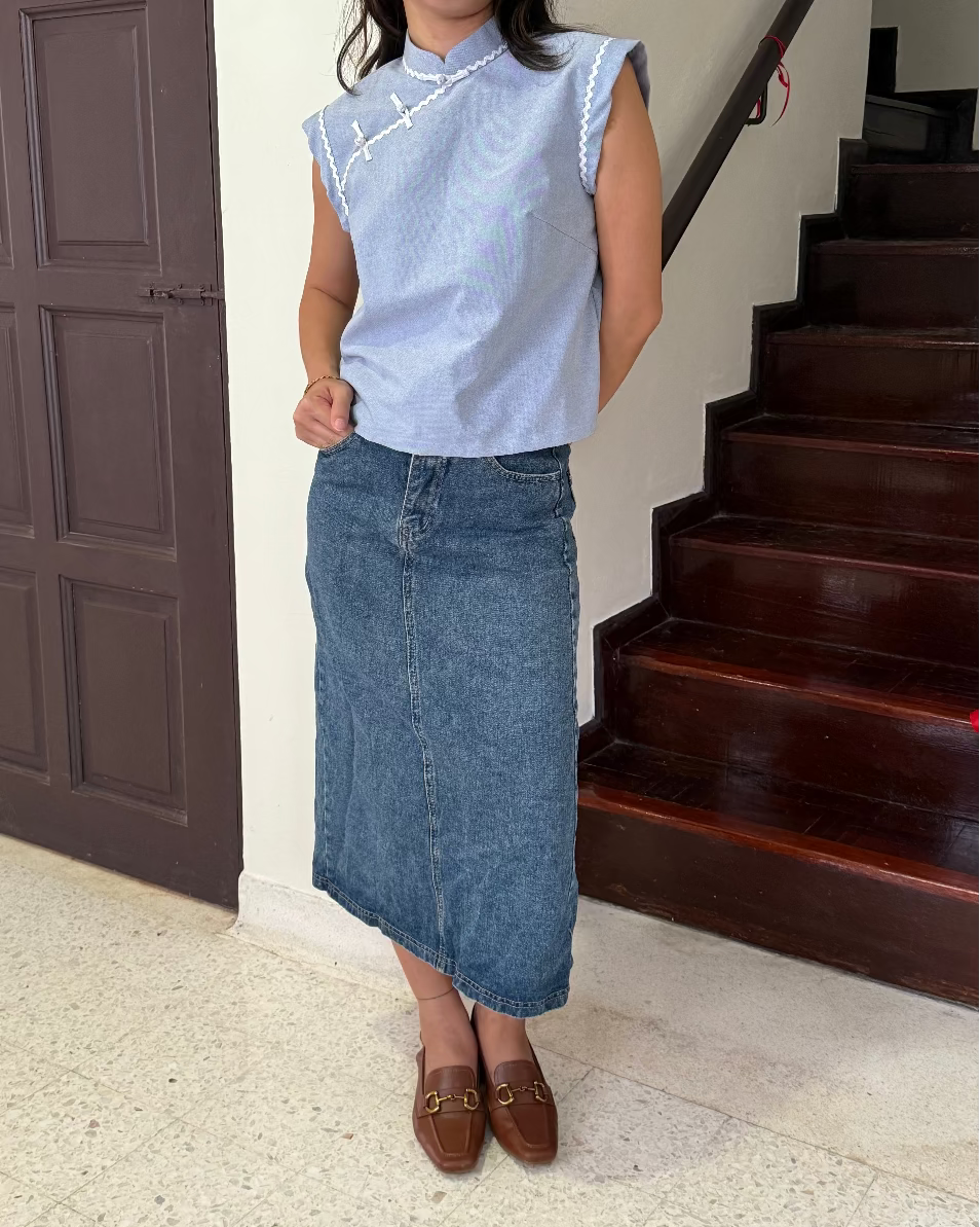 Riang Denim Samfu Top
