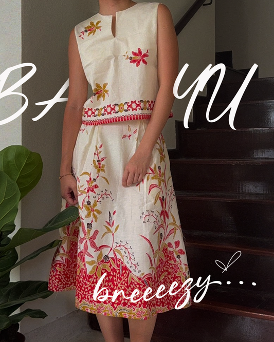 Bayu Batik Set (Cream)