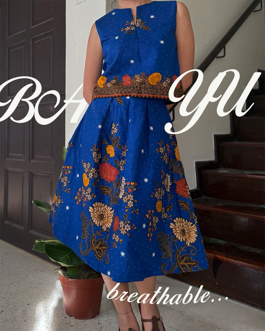 Bayu Batik Set (Coral Blue)