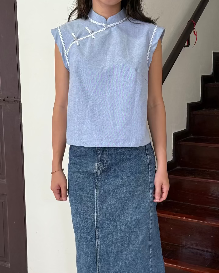 Riang Denim Samfu Top
