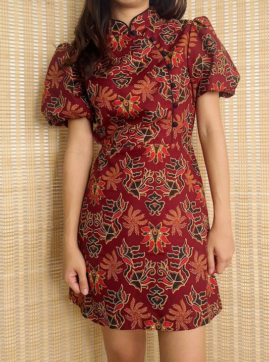 Xi Le 喜乐 Dress with Batik