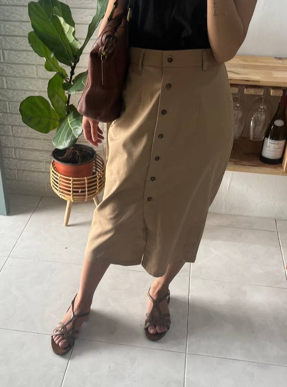 Tenang High Waist Linen Skirt