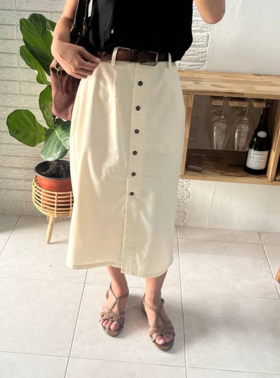 Tenang High Waist Linen Skirt