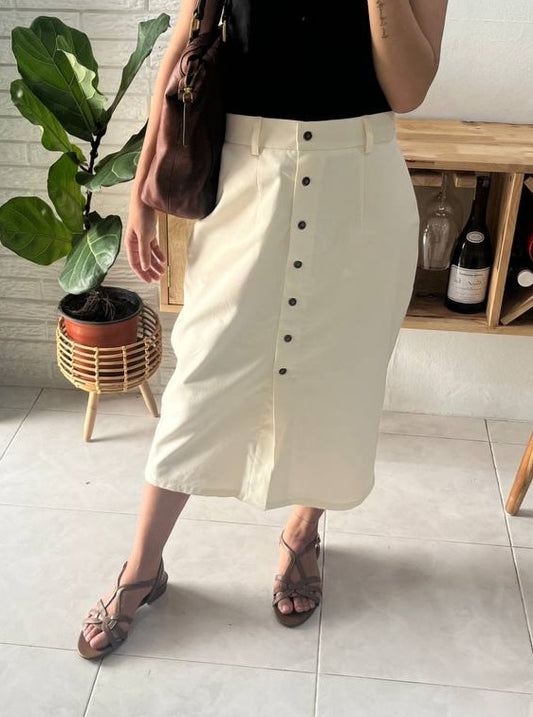 Tenang High Waist Linen Skirt